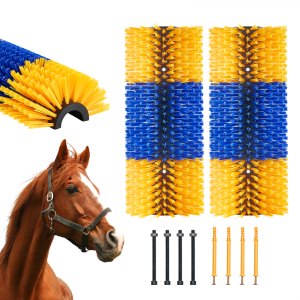 Borstel kunststof voor boerderijdieren 50 cm
