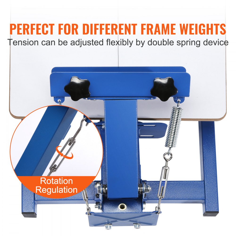VEVOR Zeefframe zeefdrukpers 2 stuks 25,4 x 35,6 cm / 20,3 x 25,4 cm, zeefdrukmachine incl. handschoenen en zeefdruktrekker, zeefdrukmachine voor stoffen, papier, kopieerpapier enz