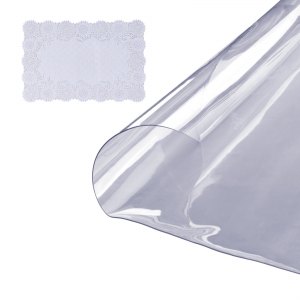 ANRO Tafelkleed, transparant, pvc, transparant, tafelfolie, transparant