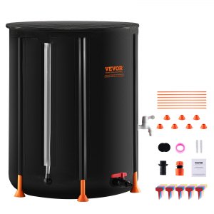 VEVOR Opvouwbare regenton, 100 gallons/380 l draagbare watertank, PVC ...