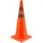 VEVOR Safety Cones, 4 Pack 28 inch Collapsible Traffic Cones, Construction Cones with Reflective Collars, Wide Base and A Storage Bag, for Traffic Control, Driving Training, Parking Lots