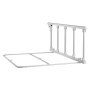 VEVOR Foldable Bed Rail for Elderly, 122 cm Bedside Assist Rail with Fixing Strap, Adjustable Height Pipe Bedside Cane, High-Strength Metal Senior Bed Bar, Hand Guard Grab Fits King, Queen, Full, Twin