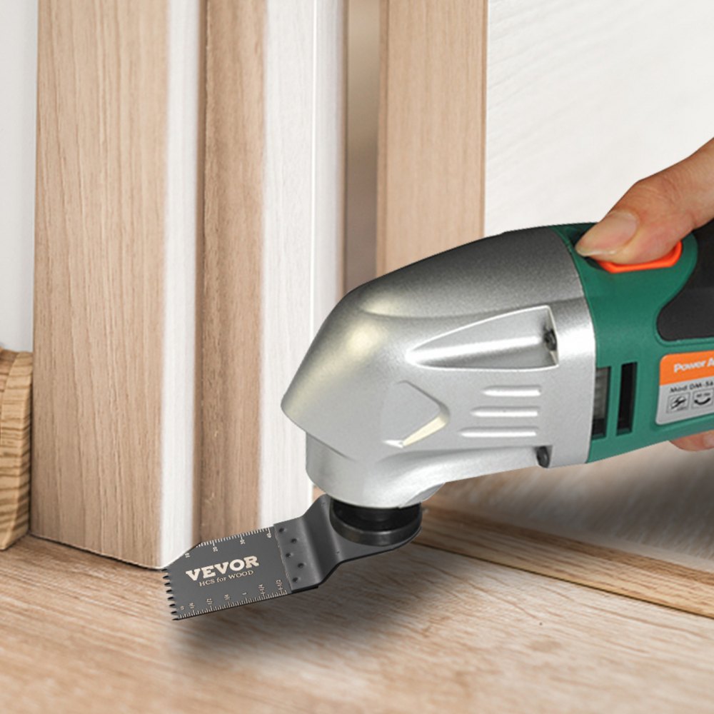 VEVOR 50 deler oscillerende sagblad, hurtigutløsende multiverktøybladsett, HCS verktøyblad for tre, plast, metall, spiker, bolter, kompatibel med Dewalt, Dremel, Fein, Worx, Bosch, Makita, Milwaukee