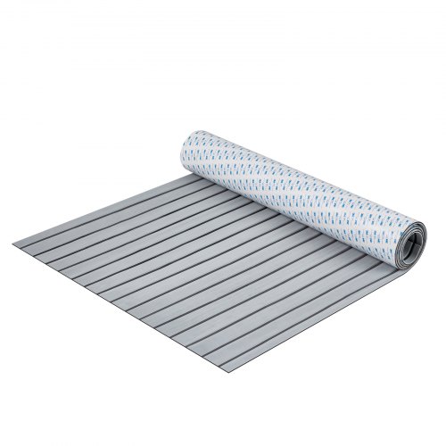 VEVOR båtgulv, EVA-skum båtdekk 240 x 89,9 cm, sklisikkert selvklebende gulv, 2,2 m² marint teppe for båter, yachter, pontonger, kajakkdekk