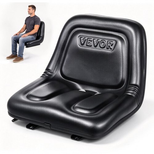 VEVOR Universal Tracor-sete, gressklippersete med mikrobryter og dreneringshull, 6,3-13,4 tommers utvidet spor traktorsete for traktorlaster gravemaskin
