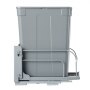 VEVOR Pullout Trash Can for Kitchen Cabinets, Garbage Waste Recycling Bin, Under Mount Waste Container, with Heavy Duty Metal Soft Close Sliding System and Door Kit, for Sink, Under Counter