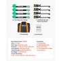 VEVOR Wheel Chock Tie-Down Kit, Tire-Style Tow Dolly Strap, Car Tie Down Kit with Heavy-Duty Hook, Break Strength 4540 kg & Working Load 1512 kg Motorcycle Tie-Down System with O-Ring for ATV, SUV