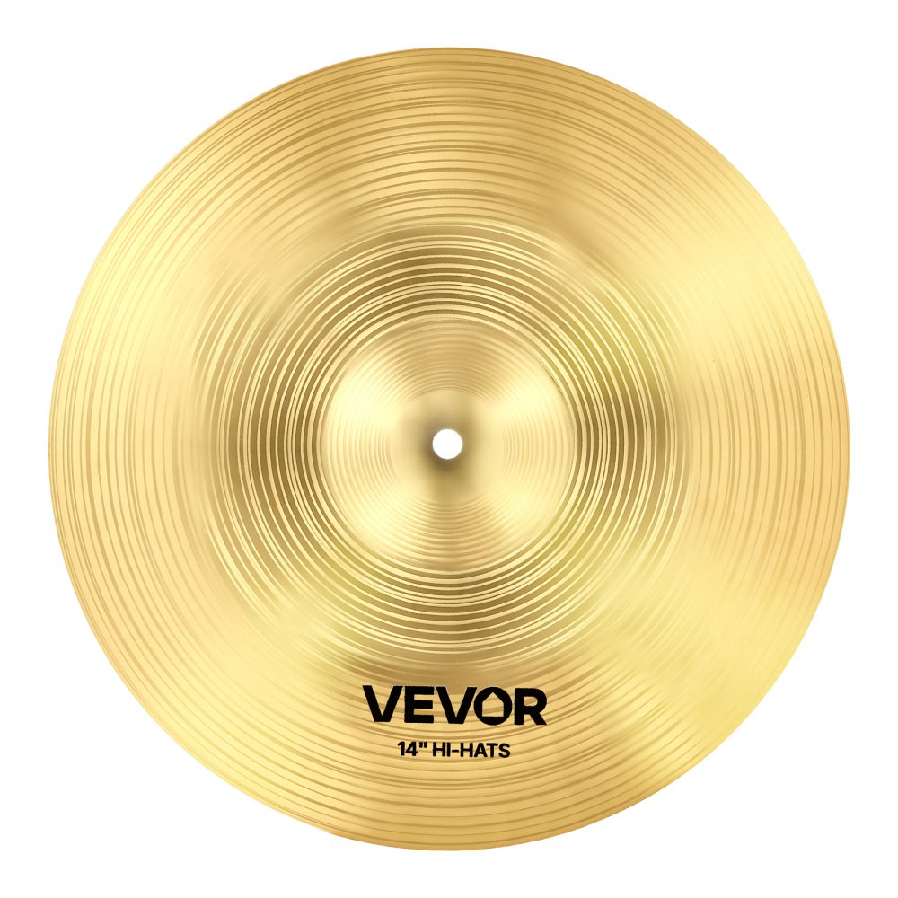 VEVOR Cymbalpakke 4-delers cymbaler trommesett 14 16 18 20 tommer (355/400/455/505 mm) cymbaler for tromme