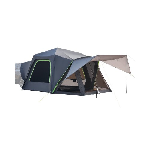 VEVOR SUV-telt for camping, 3 meter L x 3 meter B, vanntett PU 2000 mm romslig dobbeltlagsdesign for 5–8 personer, SUV-campingtelt med skyggemarkise og nettingvinduer, inkluderer regntrekk og oppbevaringspose