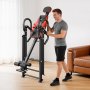 VEVOR inversjonsbord, 136 kg kapasitet kraftig ryggbåre, invertert bord med dobbel rullelåsing, dekompresjonsbord for skuldre, nakke, rygg, 3-trinns armlenetappjustering