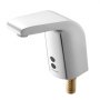 VEVOR Touchless Bathroom Sink Faucet, Automatic Motion Sensor Restroom Toilet Faucet Cold Water with Single Hole, Battery Operated for 9.5 mm Pipe Commercial Lavatory,Chrome Plated Silver