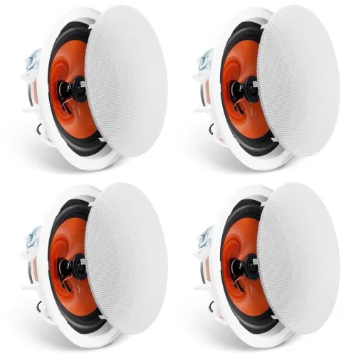 VEVOR 4 stk. 8 tommer/20,3 cm takhøyttalere 100 W innfelte tak- og vegghøyttalere