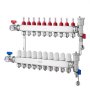 VEVOR 10-grenet strålevarmemanifold 1/2" PEX-rør gulvvarmemanifoldsett