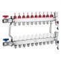 VEVOR 10-grenet strålevarmemanifold 1/2" PEX-rør gulvvarmemanifoldsett