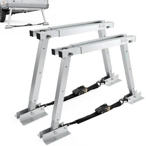 VEVOR universell bobilstabilisator, bobilstøtfangerstabilisator for tilhengere, campingvogner, femtehjulsstativ, kompakt sammenleggbar design for enkel oppbevaring, justerbar høyde fra 304,8 mm til 711,2 mm, reduserer bobilens vingling, 2 deler