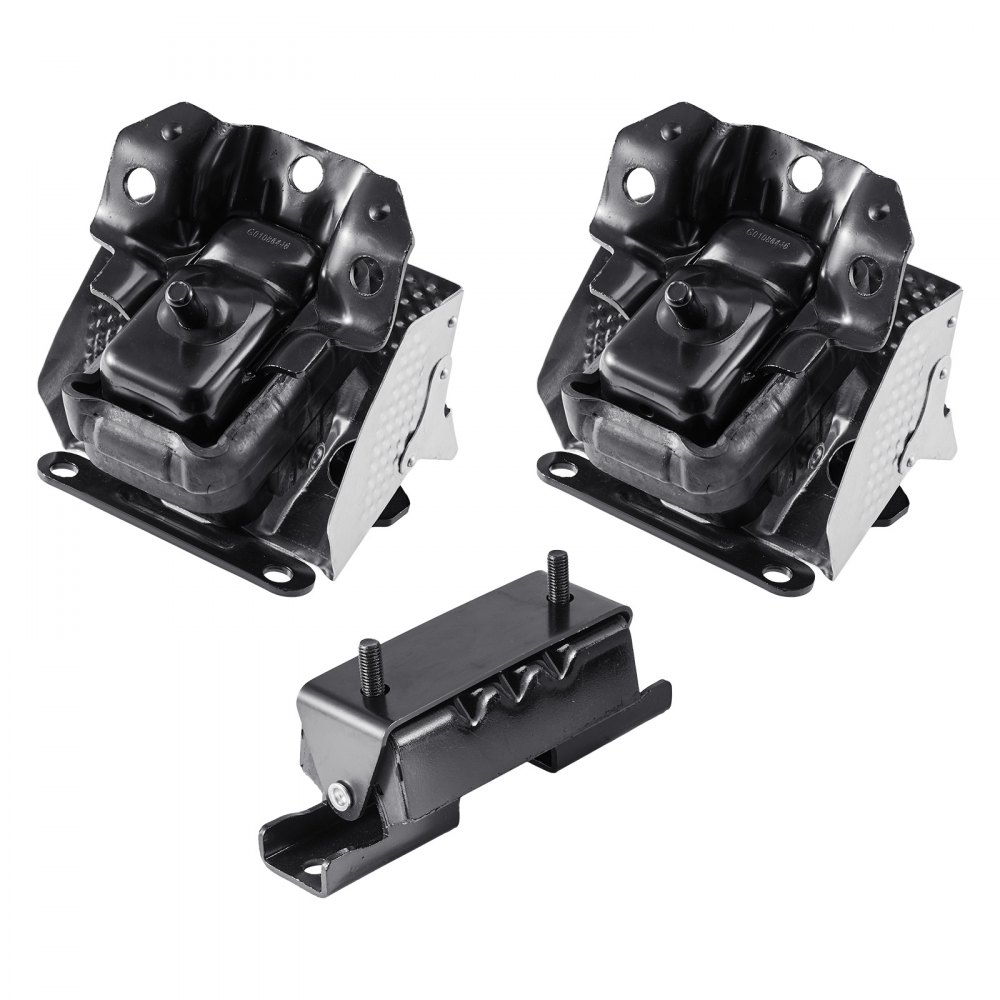 VEVOR motor- og girkassemonteringssett, sett med 3, kompatibel med 2007–2013 Chevrolet Silverado 1500 5.3L V8, erstatter OE# A5365, A5365, A2638, sikker støtte
