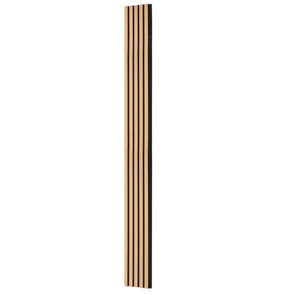 VEVOR akustiske paneler av trelameller, 7,9 x 94,5 tommer, MDF-aksentpaneler i tre for moderne innvendig veggdekor, veggplater i imitert tre for støyreduksjon, lys eik