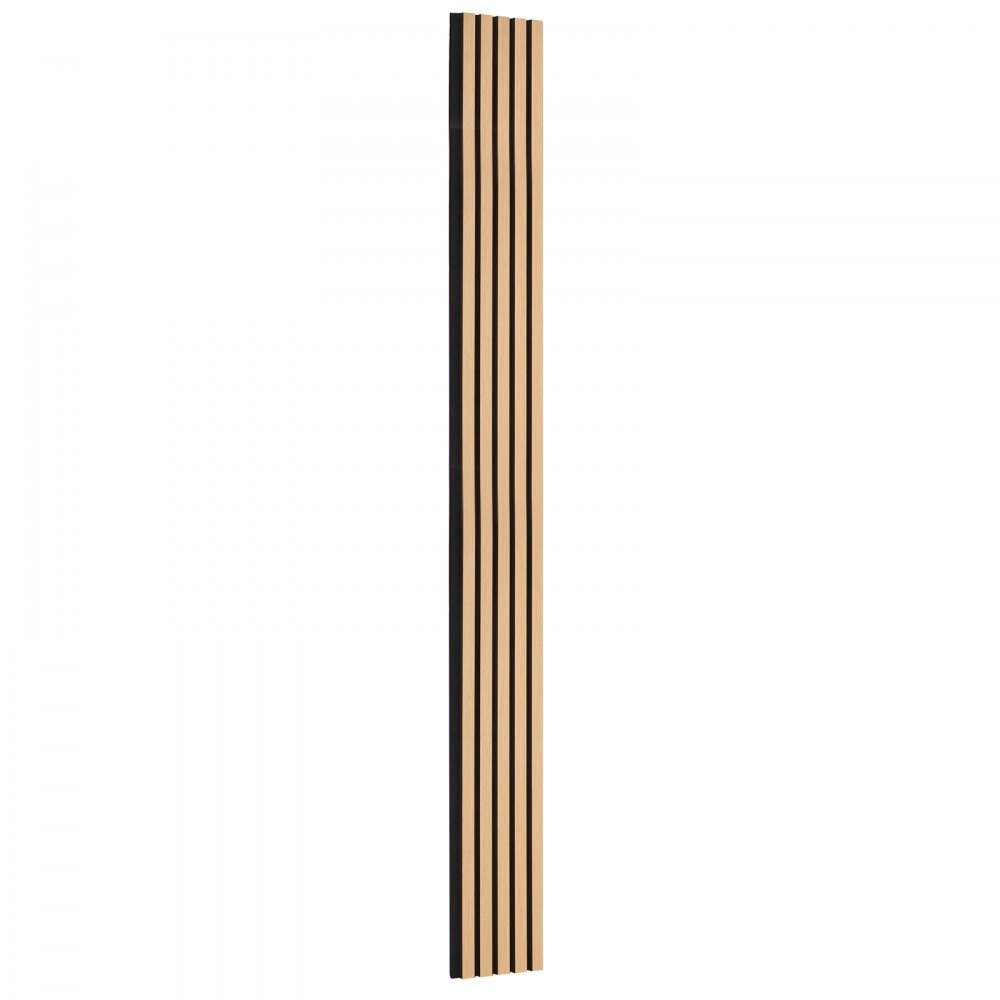 VEVOR akustiske paneler av trelameller, 7,9 x 94,5 tommer, MDF-aksentpaneler i tre for moderne innvendig veggdekor, veggplater i imitert tre for støyreduksjon, lys eik