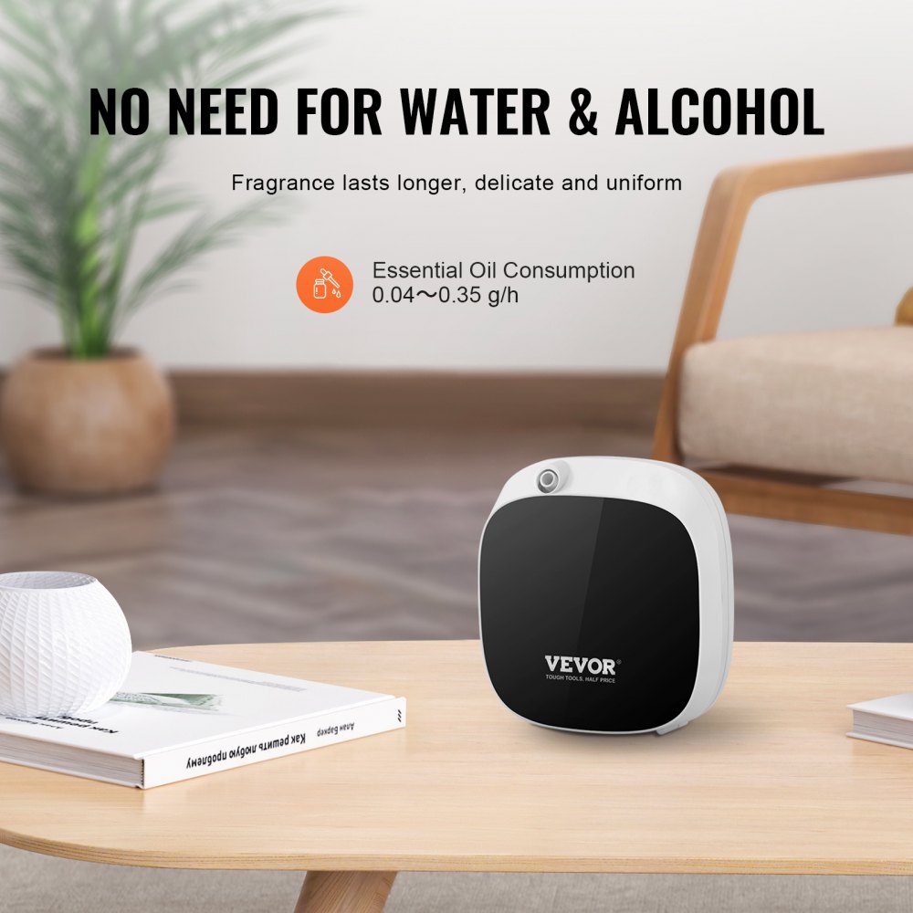 VEVOR Duftluftmaskin for hjemmet 100 ml kaldluftdiffuser 1000 kvm vannløs