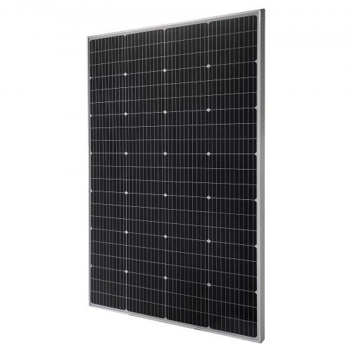 VEVOR 200W monokrystallinsk solcellepanel, 23 % høyeffektiv mono-PV-modul med stabil MC4-utgang og aluminiumsramme, IP65 vanntett solcellepanel for bil, båt, bobil, flatt tak, off-grid-applikasjoner