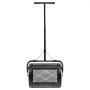 VEVOR Compost Spreader, 42 cm Wide Peat Moss Spreader with T Shaped Handle, 3 Heights Adjustable, Powder-Coated Steel Garden Peat Moss Roller, Heavy Duty Grass Seed Roller for Planting Seeding, Black