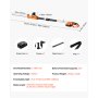 VEVOR Electric Hedge Trimmer, 1200 RPM, 6.2 - 7.8 Ft Extendable, Pole Hedge Trimmer for High Branch, 20V Battery, Cordless Hedge Trimmer with 20 in Blade, 5 Angles Adjustable for Yard Garden
