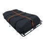 VEVOR Roof Rack Cargo Basket, 2286 x 1270 x 152 mm, Heavy Duty Roof Top Carrier Basket with Waterproof Rooftop Bag, Ratchet Straps, 113.4 kg Capacity, All-Weather Car Top Luggage Holder, for SUV Truck Car