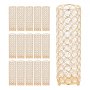 VEVOR 16 PCS Crystal Wedding Flower Vase, 26 cm Tall Flower Table Centerpieces, Crystal Cylinder Banquet Vases Easy Installation, Versatile Arrangement Stand for Party Events Room Home Decor, Gold