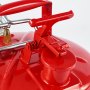 VEVOR sikkerhetsgasskanne, 9,5 l type II rød sikkerhetskanne for bensin med flammefanger i rustfritt stål, selvlukkende lokk og fleksibel metalltut, brennbar oppbevaring i karbonstål med ergonomisk håndtak
