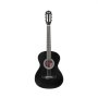VEVOR klassisk gitar, 960 mm, startsett for klassisk gitar i tre for nybegynnere, med nylonstrenger, gigbag, stropp, stemmeapparat, ekstra strenger, plekter, capo, linde, for tenåringer voksne studenter, svart
