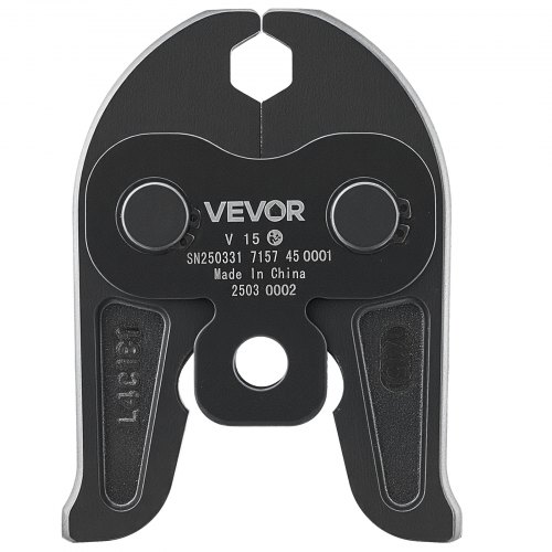 VEVOR V15 pressekjeft, 15 mm pressekjeft for V-type rustfrie stålrør, høyfaste pressekjever i karburert stål, kompatibel med standard presseverktøy