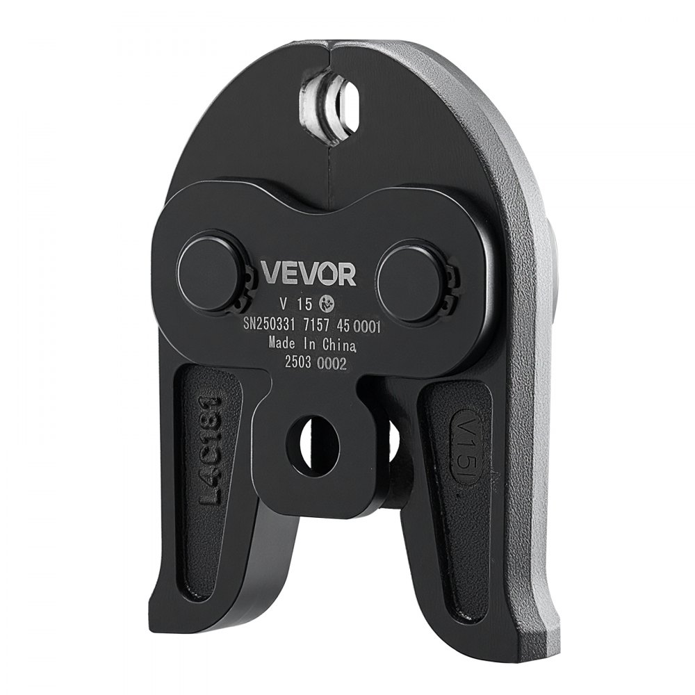 VEVOR V15 Pressing Jaw, 15mm Press Jaw for V-Type Stainless Steel Pipes, High-Strength Carburized Steel Crimping Jaws Compatible with Standard Press Tools