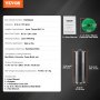 VEVOR Core Drill Bit, 10.2 cm Wet/Dry Diamond Core Drill Bits for Brick and Block, Concrete Core Drill Bit with Pilot Bit Adapter and Saw Blade, 24.1 cm Drilling Depth, 1.6 cm-11 Inner Thread, Laser Welding