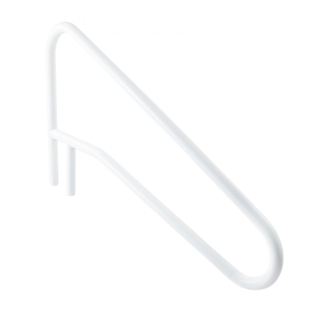 VEVOR Pool Rail, 137.1 x 81.3 cm Pool Handrail, 100kg Load Capacity Heavy Duty Stainless Steel Swimming Handrail, Seamless Welding, Recessed or Base Mount, for Poolside, Water Parks, Spa Centers