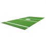VEVOR Baseball Hitting Mat, 366x183cm Batting Cage Mat, Batters Box Turf Mats, Softball Batting Practice Equipment with Home Plate and Anti Fade Turf, Portable Training Aid for Indoor Outdoor, Green