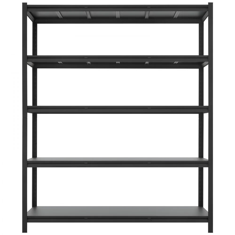 VEVOR Storage Shelves, 5-Tier Adjustable, 1360.8kg Capacity, Heavy Duty Garage Storage Shelving Unit, Metal Utility Rack Shelf, for Garage Workshop Warehouse Basement, 1511 mm W x 522 mm D x 1813 mm H
