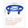 VEVOR 55 Gallon Drum Dolly, 2000 lbs Load Capacity, Heavy-Duty Barrel Dolly with Cross Braces and 4 Swivel Caster Wheels, Non Tipping Hand Truck Capacity Dollies for Warehouse Drum Handling, Blue