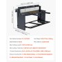 VEVOR Foot Stomp Sheet Metal Shear, 1320 mm Width Manual Floor Shear, with Soild Steel Frame, Adjustable Blade Gap, Material Stops, Foot-Pedal Control for Cutting Steel, Copper, Rebar, and Aluminum