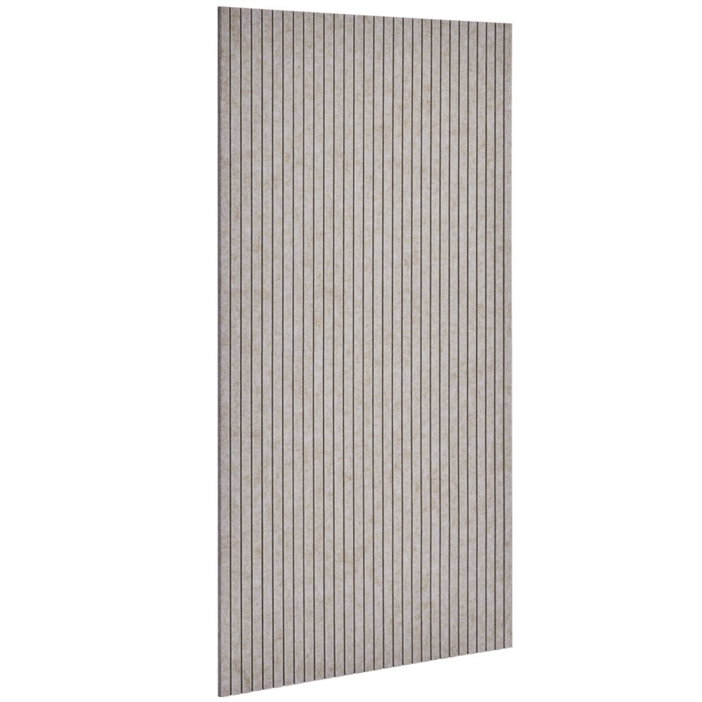 VEVOR 5 stk. akustiske paneler, 120 x 60 cm selvklebende lydisolerende skumpaneler, store polyesterfiber lydabsorberende veggfliser, ekkoabsorbering for hjemmestudio, kontor, kino, kamelfarget