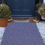 VEVOR Indoor Outdoor Rug Carpet 5.9x49.2' Outdoor Rug with Waterproof Back Outdoor Rug for Patio Porch Deck Garage Outdoor Area Rug Runner Anti-Slide Porch Rug No Mildew Kitchen Rugs(Blue,1.8 * 15M)