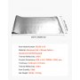 VEVOR Dobbel Reflekterende Isolasjonsrull, Perforert Vevd Stoff Strålende Barriere, 0,15 mm 76,2 m x 1,22 m, Dobbeltsidig Aluminiumfolie Varmereflekterende Skjold, Termisk Isolasjonsrull for Vindustak på Boblebad