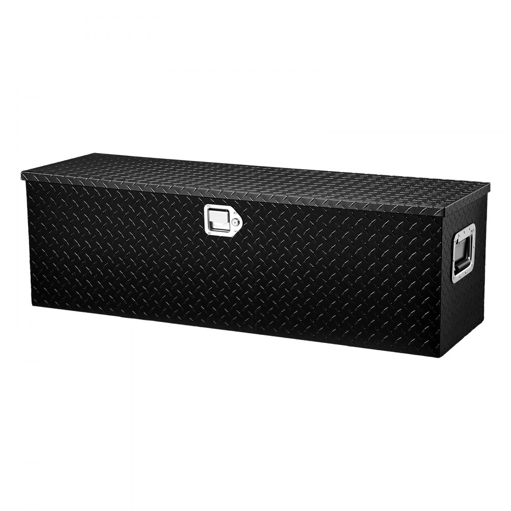 VEVOR 1219 x 381 x 381 mm verktøykasse for lastebillasteplass, låsbar 177 l lastebilboks verktøykasse oppbevaringsboks, 50 kg lastekapasitet verktøykasseorganisator for bobil, bil osv.