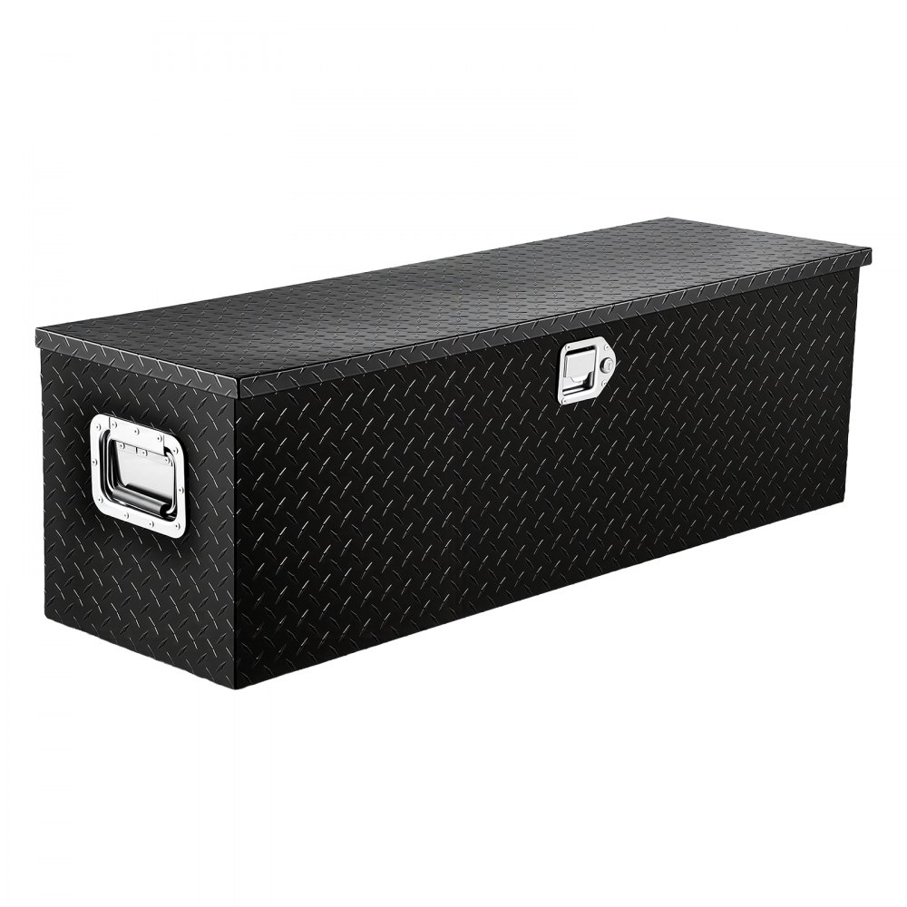 VEVOR 1219 x 381 x 381 mm verktøykasse for lastebillasteplass, låsbar 177 l lastebilboks verktøykasse oppbevaringsboks, 50 kg lastekapasitet verktøykasseorganisator for bobil, bil osv.