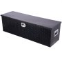 VEVOR Heavy Duty Aluminum Truck Bed Tool Box, Diamond Plate Tool Box with Side Handle and Lock Keys, Storage Toolbox Chest Organizer for Trailer, Pickup, RV, 49"x15"x15"(1244.6x381x381mm), Black