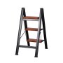 VEVOR 3 Step Ladder, Folding Step Stool with Wide Anti-Slip Pedal and Comfort Handgrip, Lightweight 150 kg Capacity Portable Aluminum Plant Support, Multi-Use for Adults, Home Repairing, Cleaning