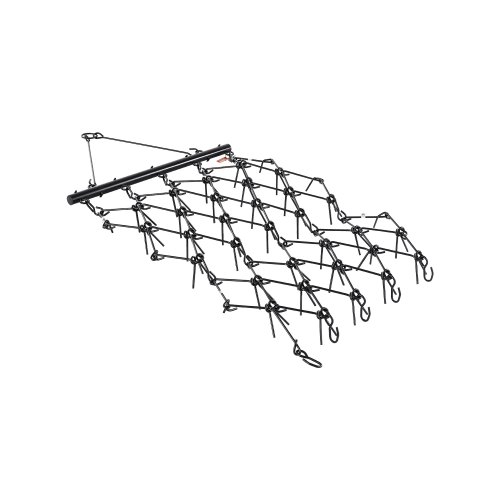 VEVOR slepeharv, 1,2 m x 1,7 m slitesterk kjedeharv med 80 skarpe tenner, egnet for ATV UTV-traktor, ideell for jordforbedring, såing, glatting av landskap og vedlikehold av grusinnkjørsler på hagen.