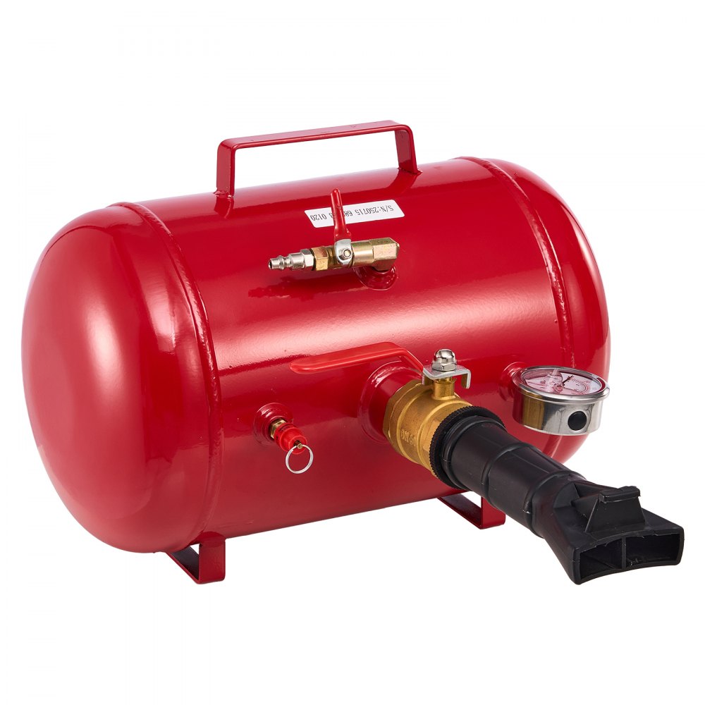VEVOR Air Tire Bead Seater, 5 Gal / 18.9 L, Heavy Duty Tire Bead Blaster Tool, 87-116 PSI Operating Pressure, Air Trigger Seating Inflator for Pickup, Truck, ATV, Jeep, Van, Lawn Tractor, RV, Red