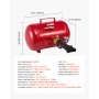 VEVOR Air Tire Bead Seater, 5 Gal / 18.9 L, Heavy Duty Tire Bead Blaster Tool, 87-116 PSI Operating Pressure, Air Trigger Seating Inflator for Pickup, Truck, ATV, Jeep, Van, Lawn Tractor, RV, Red