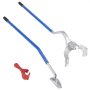 VEVOR Tire Mount Demount Tool, 571-622 mm Manual Steel Tire Changer Mount Demount Removal Tool, with Extra Bead Holder, Tubeless Truck Bead Breaker, 3 PCS Tire Changing Tools, Orange
