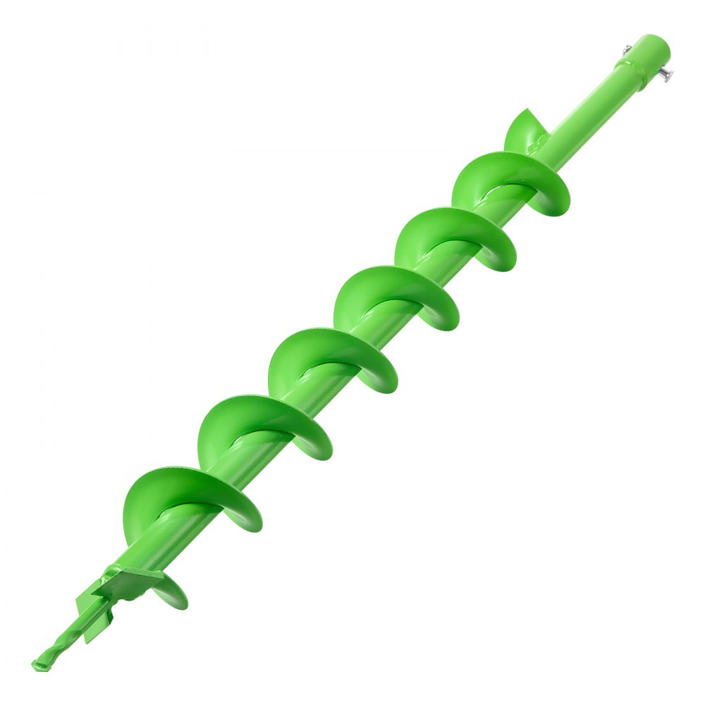 VEVOR skruebor for planting, 80 x 790 mm spiralbor, kompatibel med bor med 20 mm ID-feste, kraftig verktøy for plantekasse, stolpehullboreutstyr for hagegravergjerde